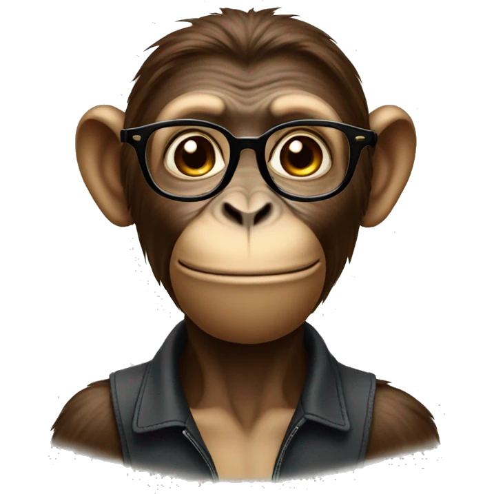 monkey with glasses emoji