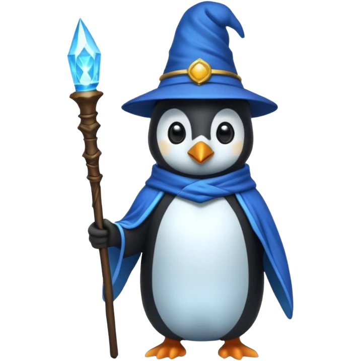 Penguin Wizard emoji