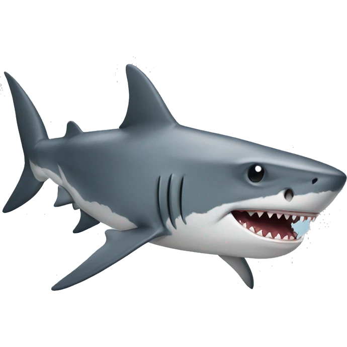 Shark with dogs legs emoji