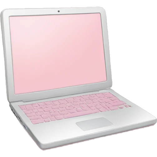 Soft Pink laptop 🩷 emoji