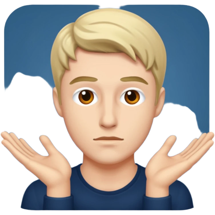 Asher Scott in a dramatic pose emoji