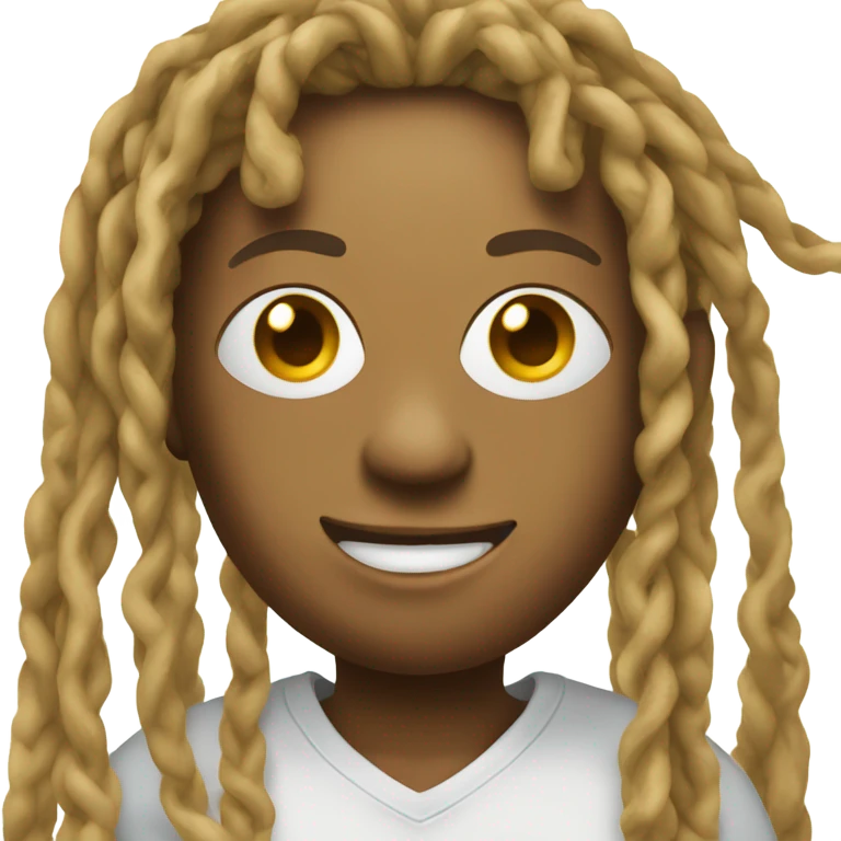 Juicebox with a gold chain and dreadlocks  emoji