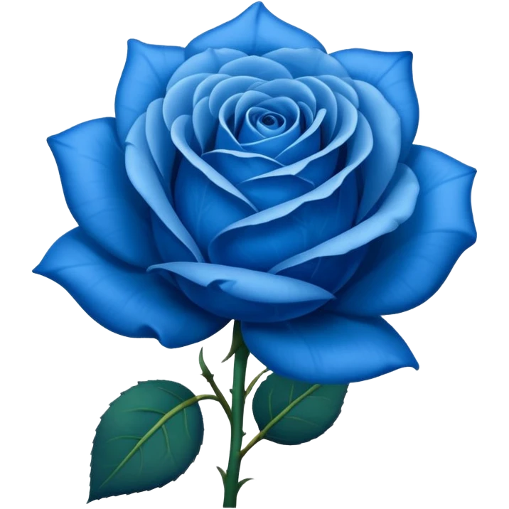 Rosa azul emoji