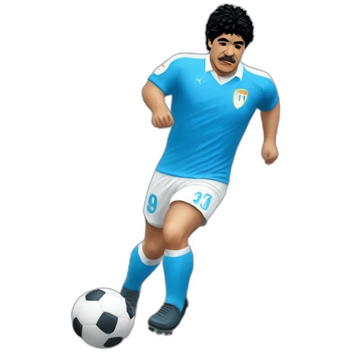 Maradona maglia napoli emoji