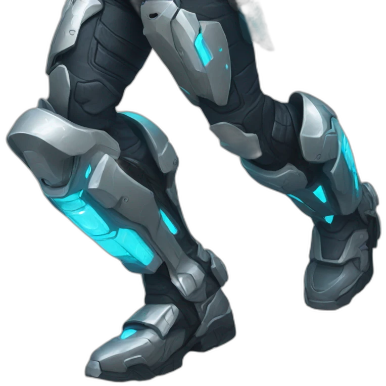 futuristic armored Omega Energy pants radiating energy emoji