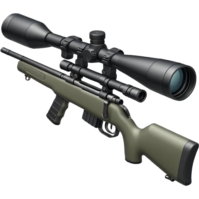 sniper rifle with scope emoji