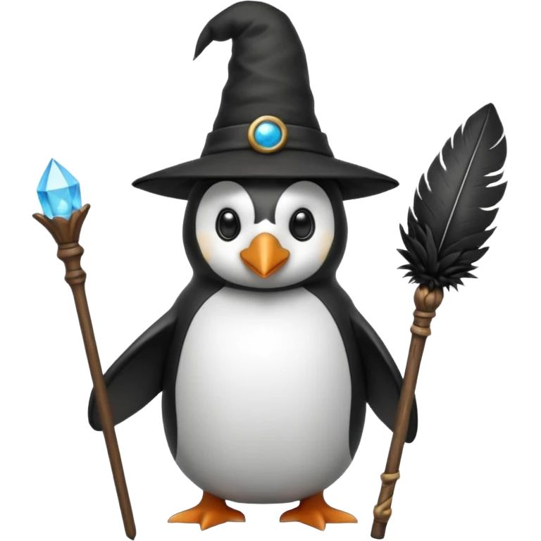 Penguin Wizard emoji