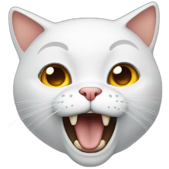 Scared cat emoji