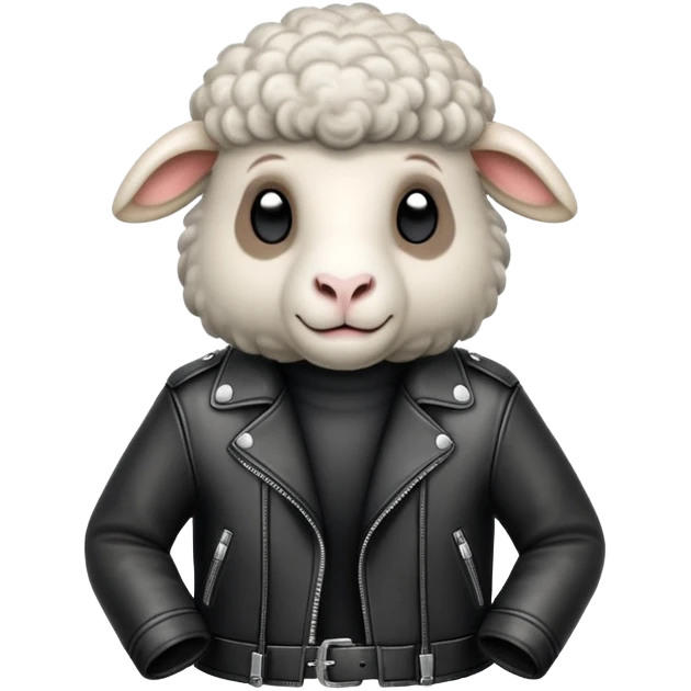 biker sheep emoji