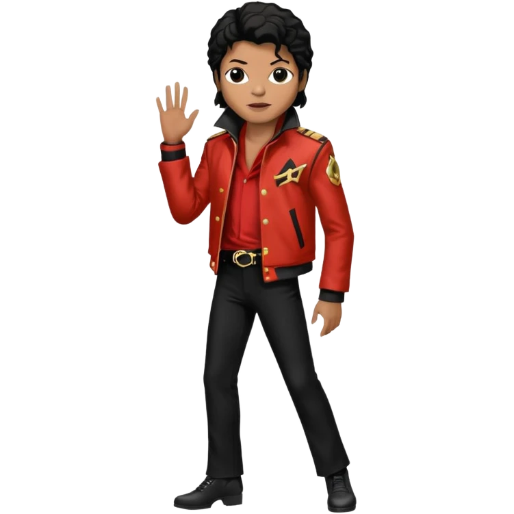 Michael Jackson with his Thriller jacket emoji