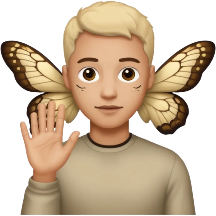 Moth arm emoji