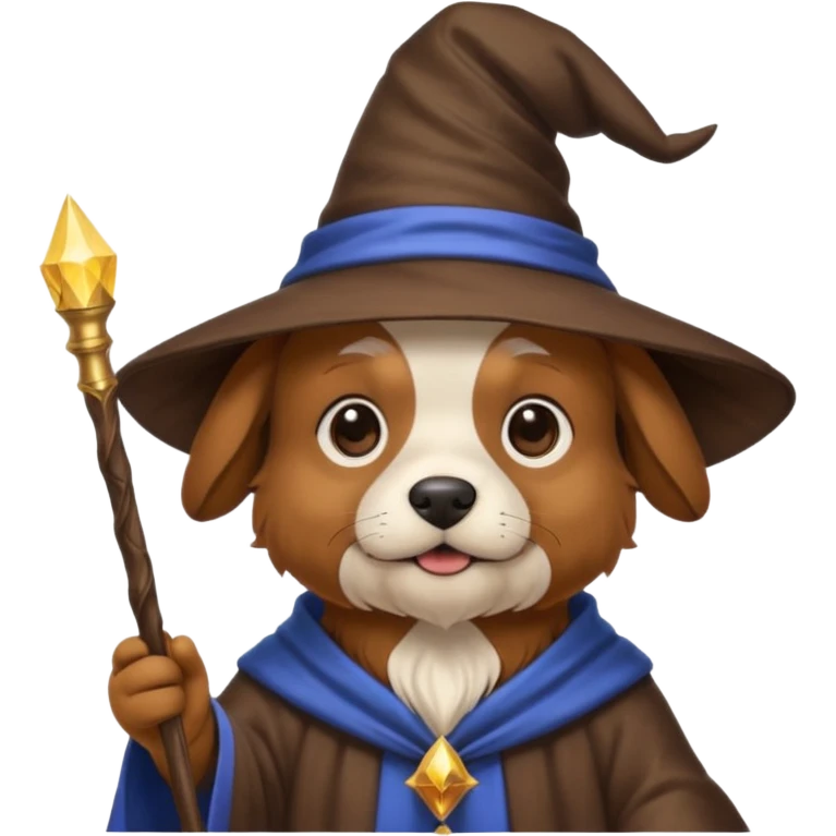 Dog wizard emoji