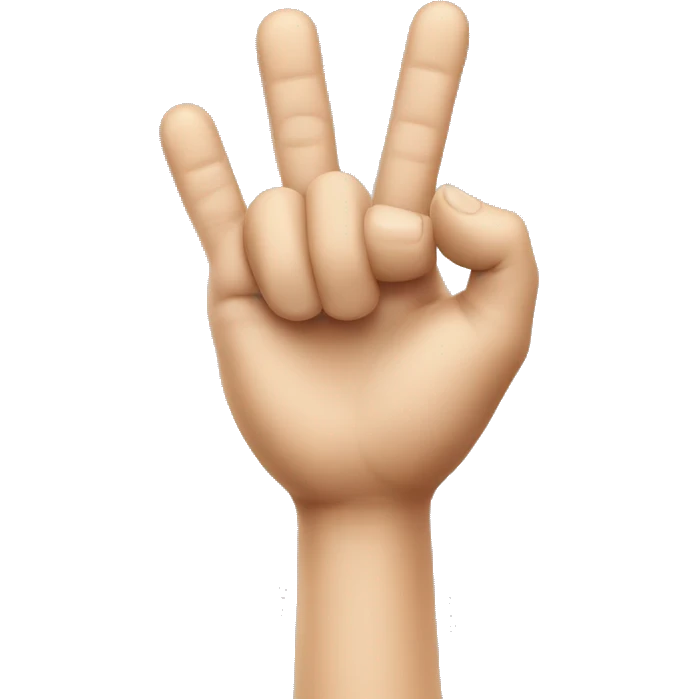 Big hand with pencil  emoji