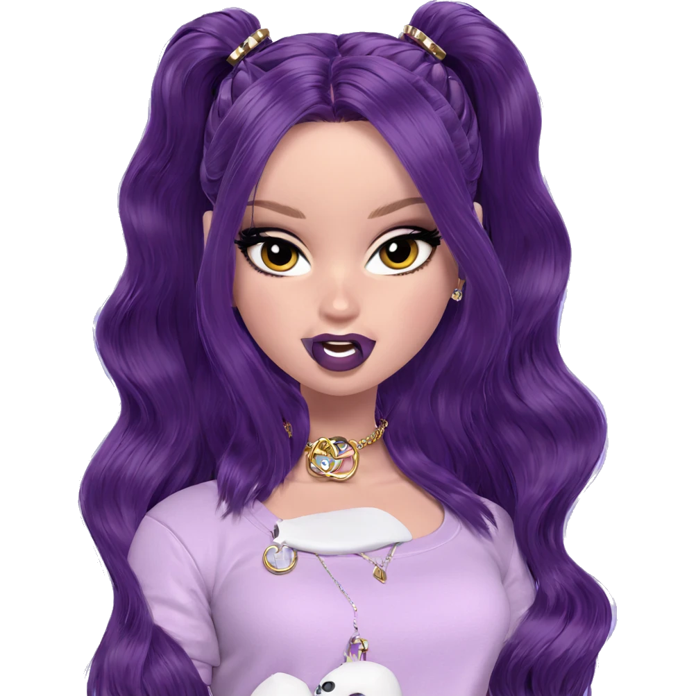 twintails girl with jewelry emoji