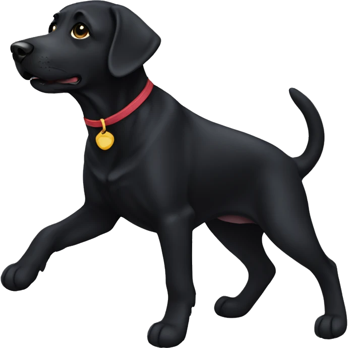Black lab emoji
