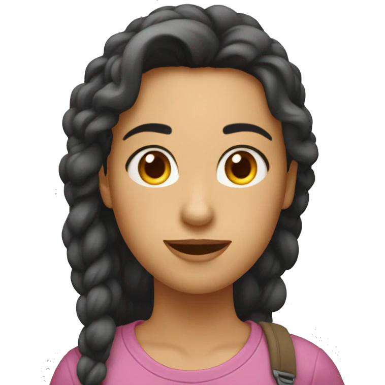 generame un emogi de una chica haciendo un alto emoji
