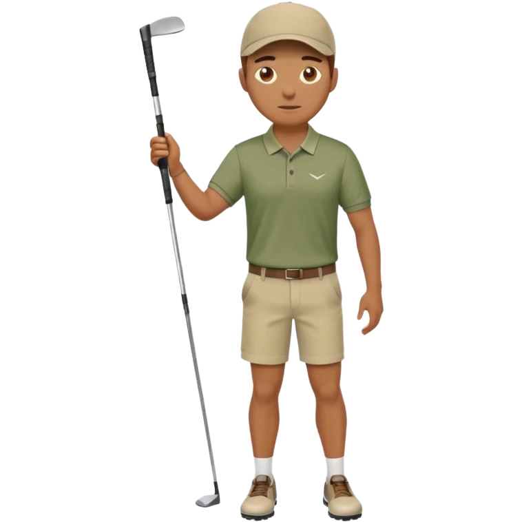 man playing golf fuul body emoji