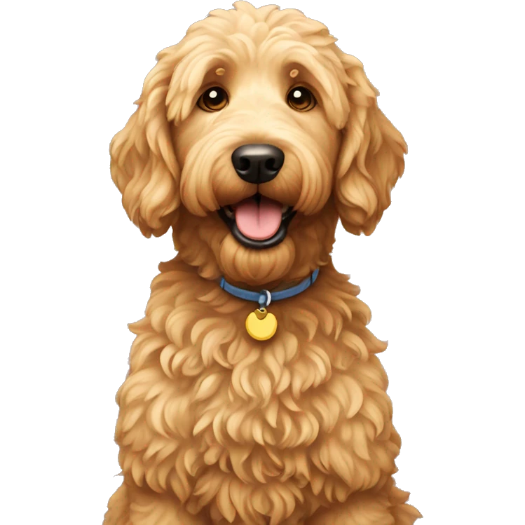 Golden doodle dog  emoji