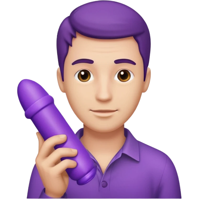 a guy with a dildo emoji