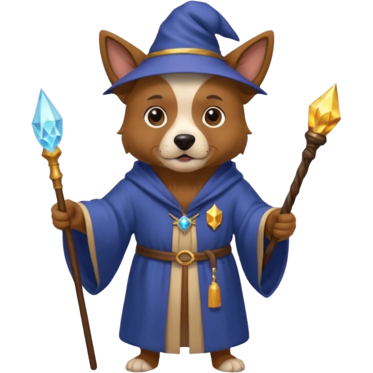 Dog wizard emoji