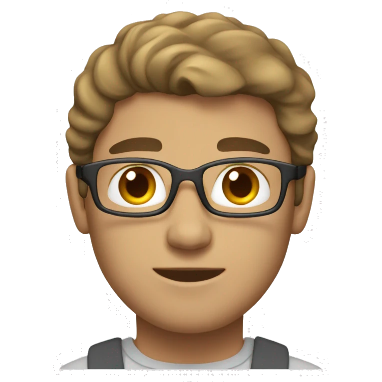 white brown haired man working on macbook emoji