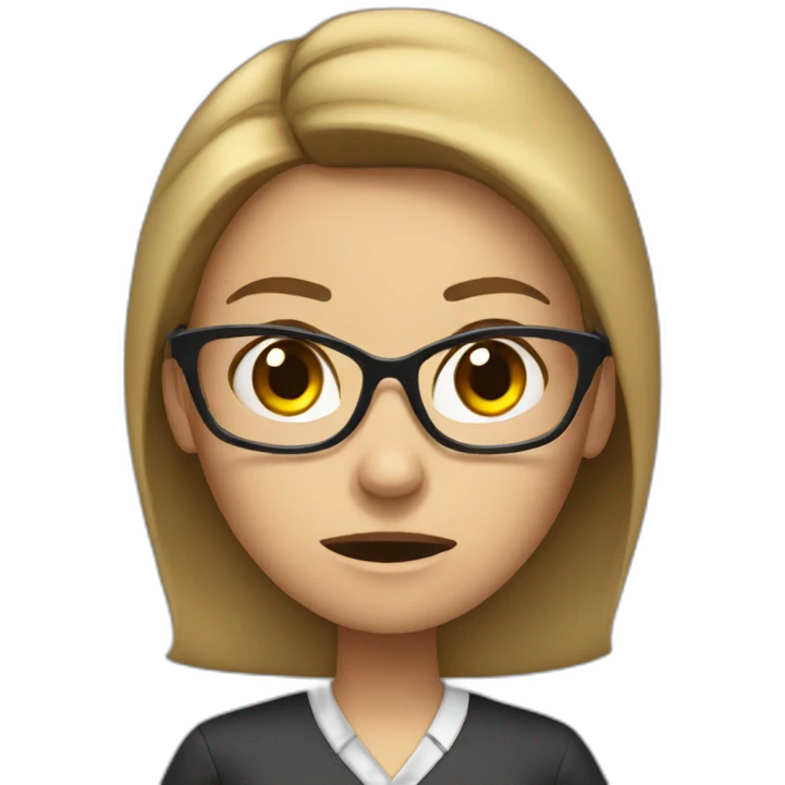 angry female teacher  emoji