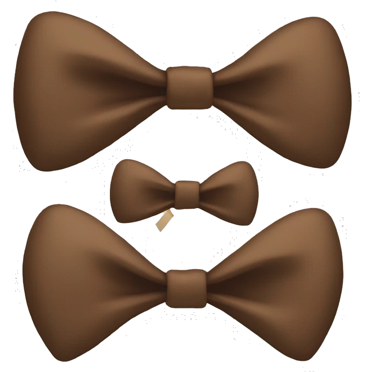 Brown bow emoji