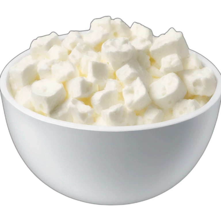 bowl of cottage cheese emoji