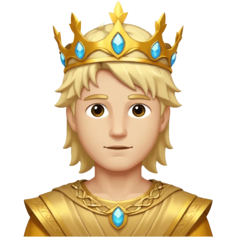 Sun Prince – sun circlet + gold tunic,Golden Princes. emoji