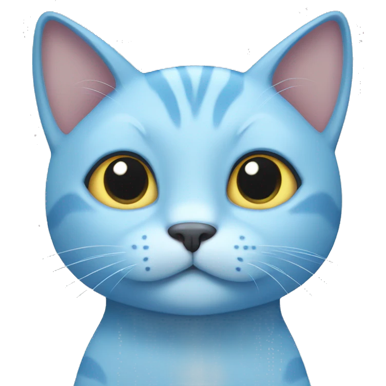 Light blue cat emoji
