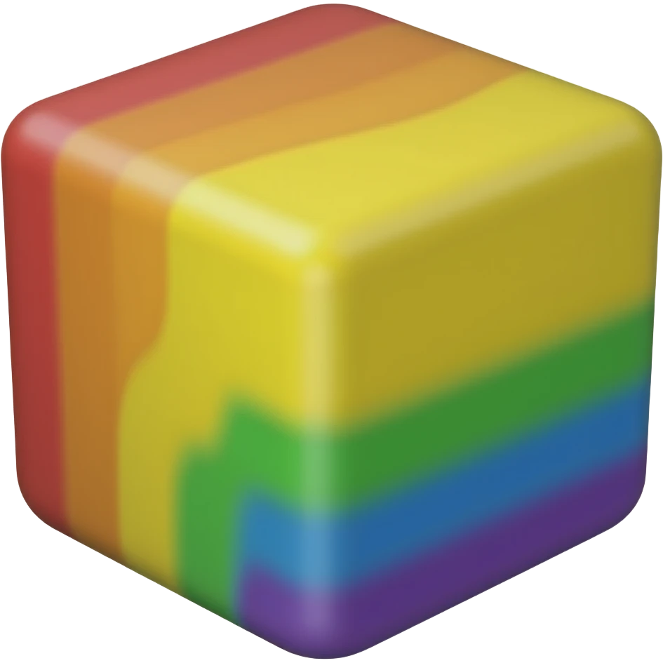Block rainbow emoji