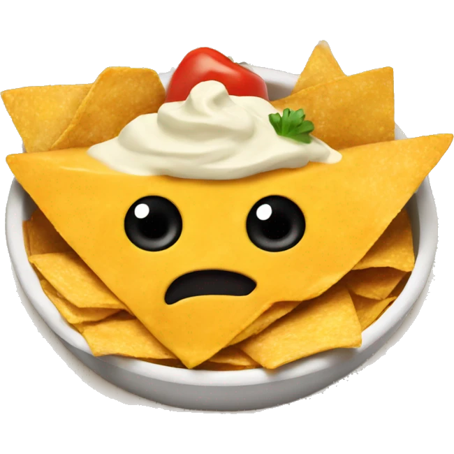 nacho with cheese dip emoji