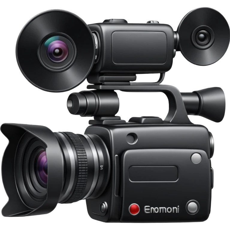 Video camera with elements 1-2 of others emoji emoji