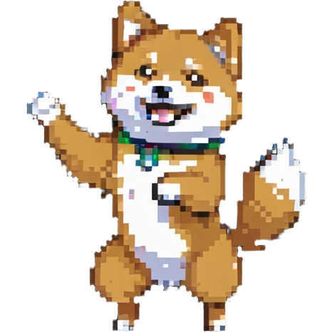 happy shiba inu dancing emoji