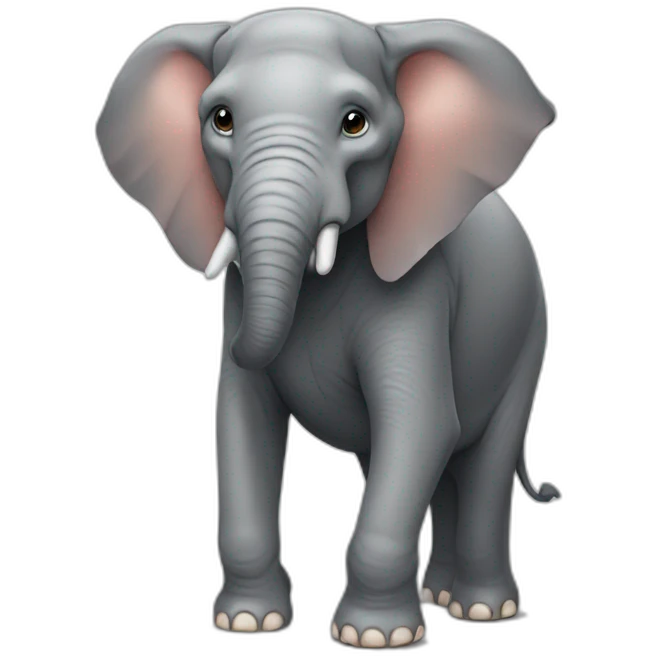 elephant with a boxershort emoji