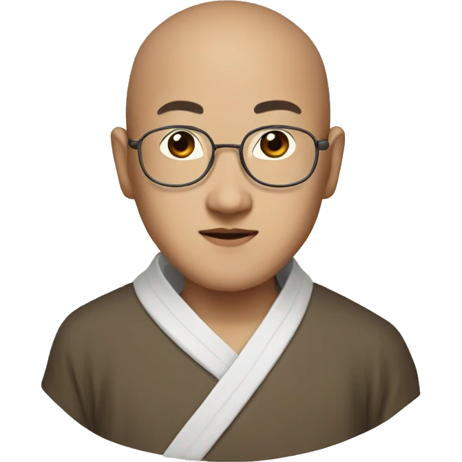 Chinese monk emoji