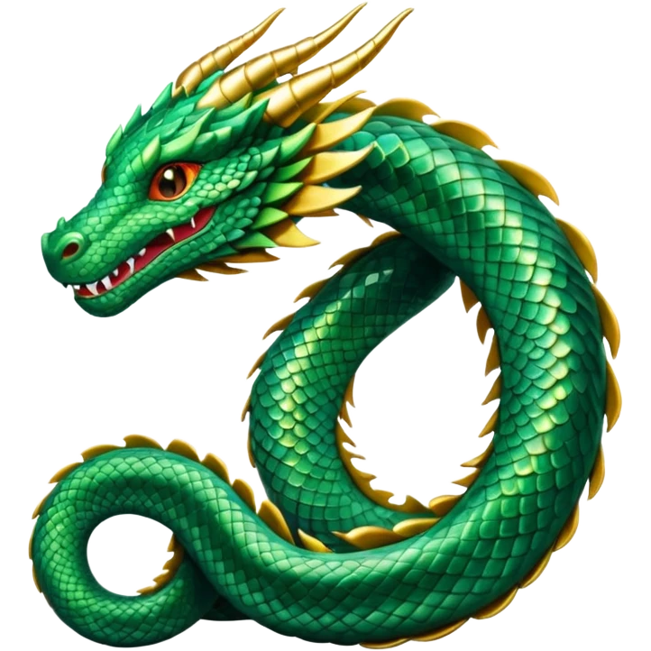  Straight Eastern dragon  emoji