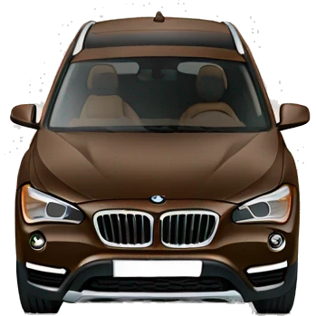 Brown BMW x1 emoji