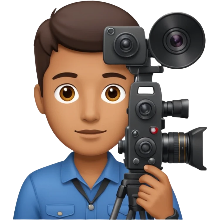 filming camera man  emoji