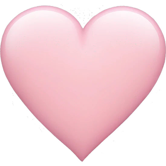 light pink heart emoji