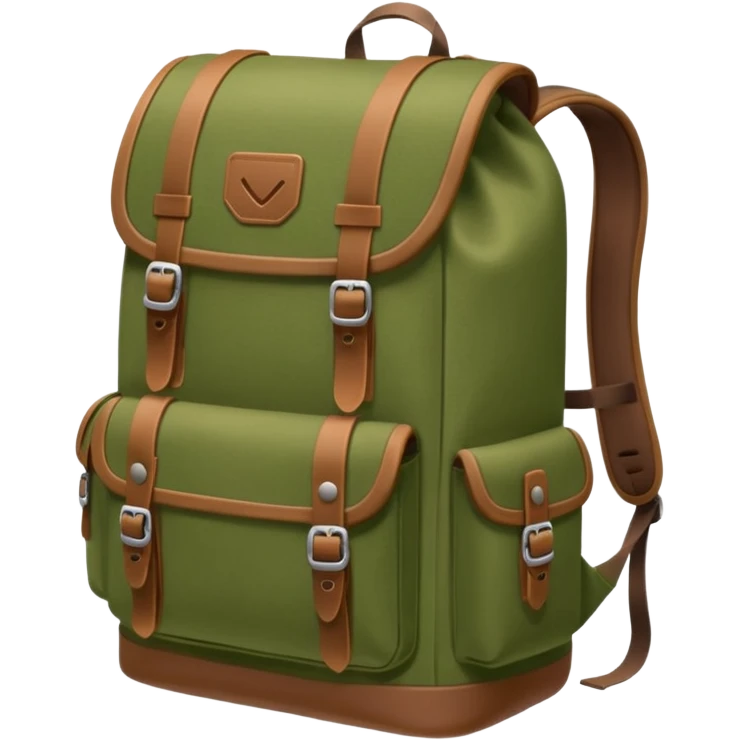 a backpack preped for an adventure in the wilds emoji