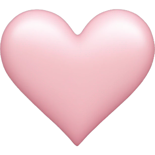 Light pink heart emoji