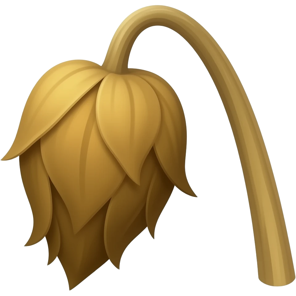Wilted brown plant emoji