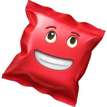 a candy in a red wrapper emoji