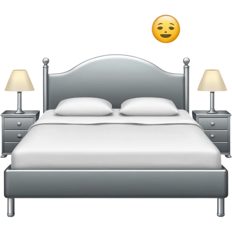 minimal bed silhouette, silver chrome, intimate erotic atmosphere emoji