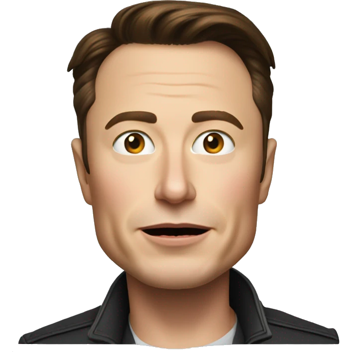 Elon Musk sorprendido emoji