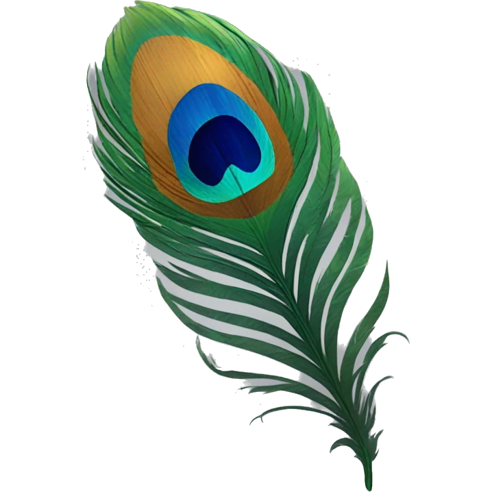 Peacock feather emoji