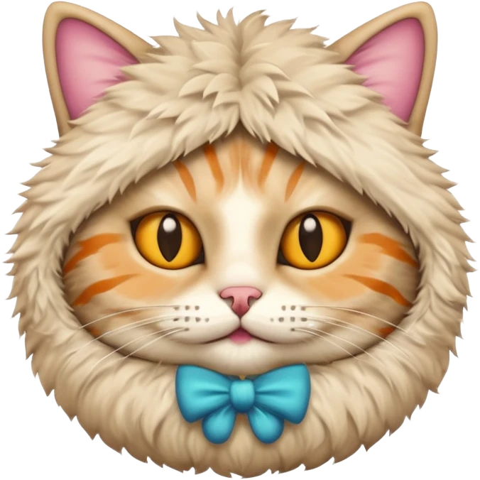 cat with funny costume emoji