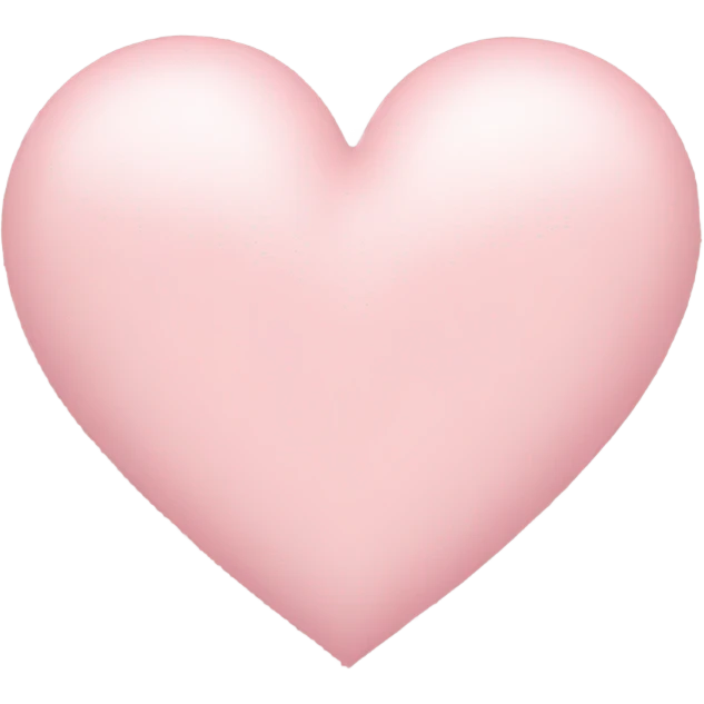 Soft pink heart  emoji