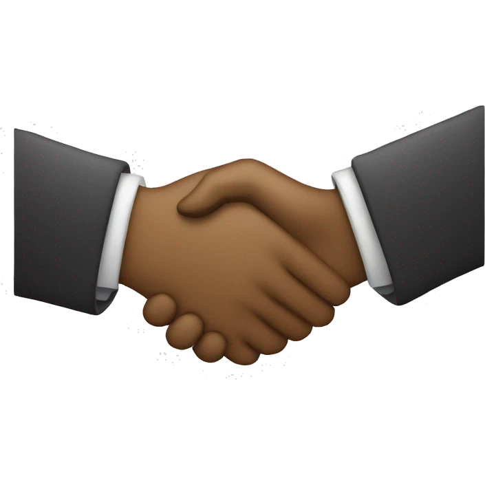 Firm handshake emoji